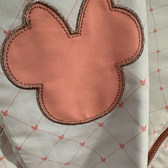 Disney Store Minnie Mouse Hooded Reversible Jacket Pink/White and Rose Gold 5/6 - Picture 9 of 9